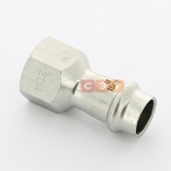 Муфта с ВР пресс нержавеющая  15 х 1/2"  UniFitt